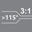 Диапазон усадки 3:1 при 115°
