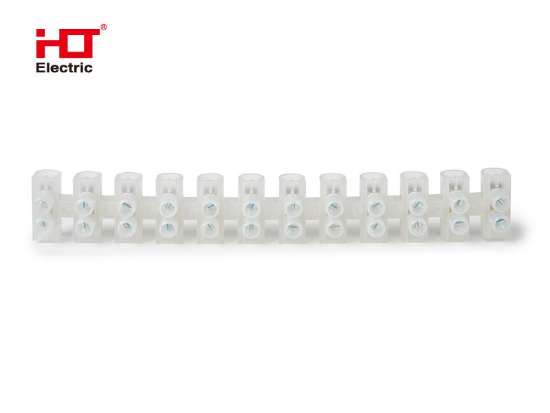 Зажим винтовой ЗВИ-10 1.5-6мм2 12пар(уп/1 шт.)белый HLT