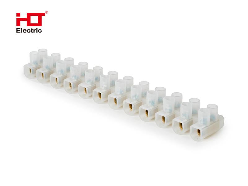 Зажим винтовой ЗВИ-6 полипропилен 0.75-4мм2 12пар 100°С белый (уп/1 шт.) HLT