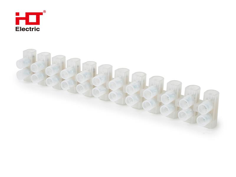 Зажим винтовой ЗВИ-6 полипропилен 0.75-4мм2 12пар 100°С белый (уп/1 шт.) HLT