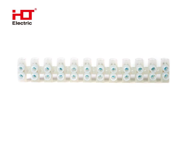 Зажим винтовой ЗВИ-10 полипропилен 1.5-6мм2 12пар 100°С белый (уп/1 шт.) HLT
