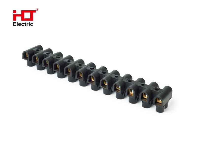 Зажим винтовой ЗВИ-20 полипропилен 1.5-6мм2 12пар 100°С черный (уп/1 шт.) HLT