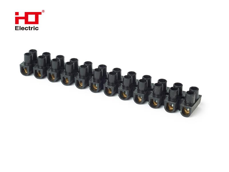 Зажим винтовой ЗВИ-20 полипропилен 1.5-6мм2 12пар 100°С черный (уп/1 шт.) HLT