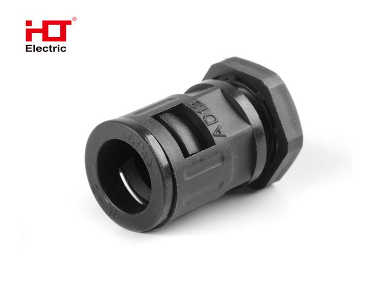 Нейлоновая муфта типа PGL на гофру-9 диаметр проводника AD13мм IP68 -черный HLT
