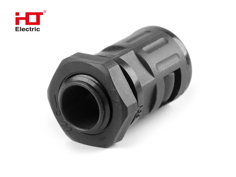 Нейлоновая муфта типа PGL на гофру-9 диаметр проводника AD13мм IP68 -черный HLT