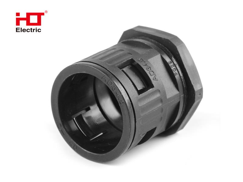 Нейлоновая муфта типа PGL на гофру-29 диаметр проводника AD34.5мм IP68 -черный HLT