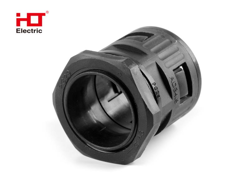 Нейлоновая муфта типа PGL на гофру-29 диаметр проводника AD34.5мм IP68 -черный HLT