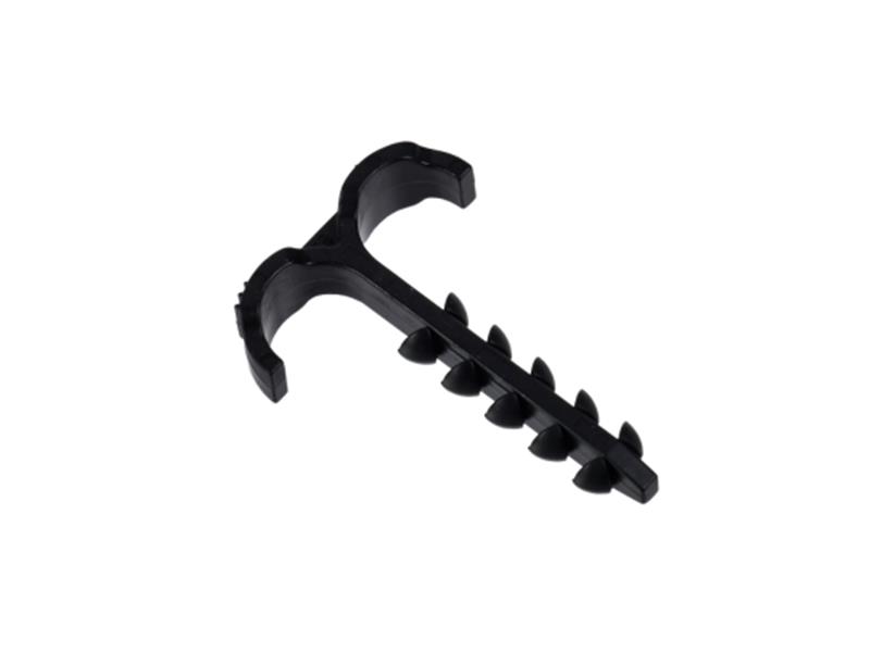 Дюбель-хомут Т-обр. 4-12мм нейлон черный (50шт/упак) HLT