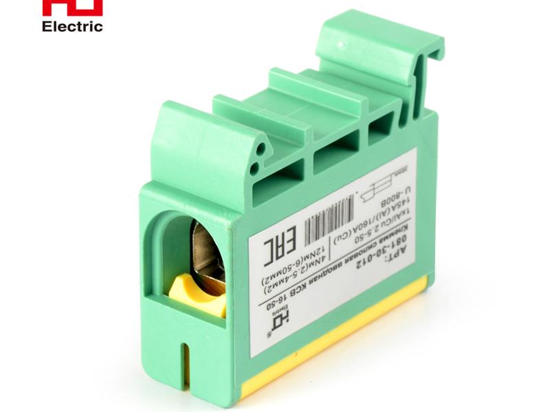 Клемма силовая вводная КСВ 16-50 желтая-зеленая HLT