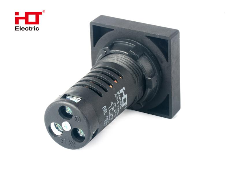 Лампа - указатель положения 24V AC/DC d22мм IP40 матрица (квадрат) Красный/Зеленый HLT