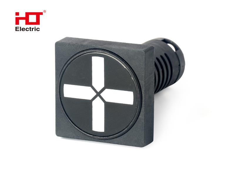 Лампа - указатель положения 230V AC/DC d22мм IP40 матрица (квадрат) Красный/Зеленый HLT