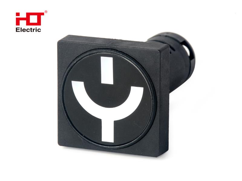 Лампа - указатель положения выключателя 24V AC/DC d22мм матрица (квадрат) IP40 Красный/Зеленый HLT