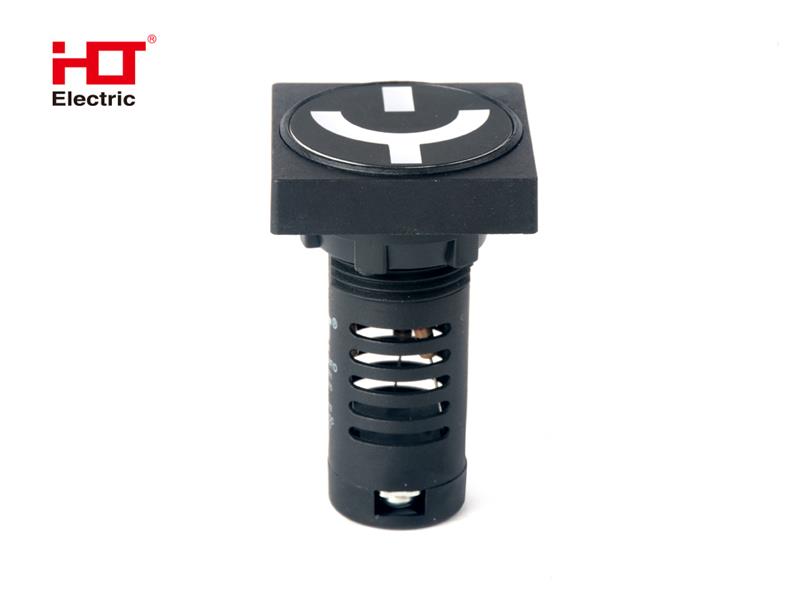 Лампа - указатель положения выключателя 24V AC/DC d22мм матрица (квадрат) IP40 Красный/Зеленый HLT