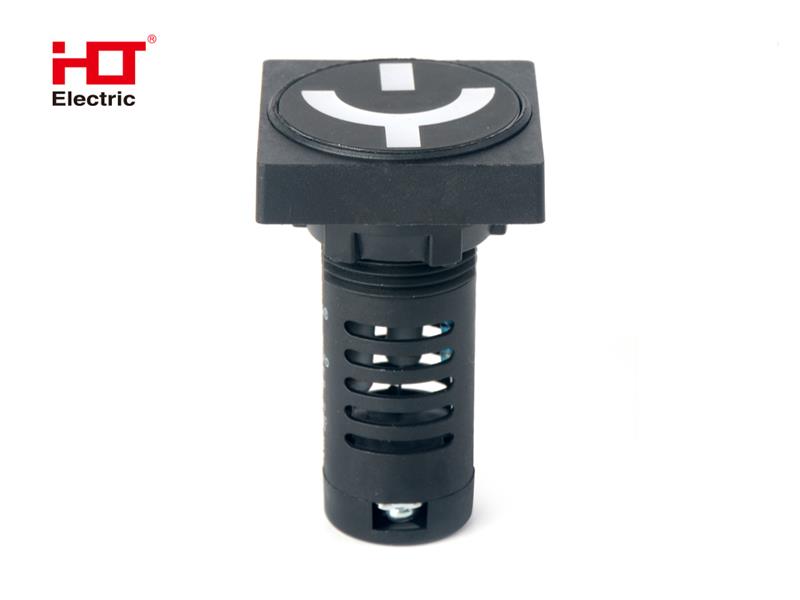 Лампа - указатель положения выключателя 230V AC/DC d22мм матрица (квадрат) IP40 Красный/Зеленый HLT