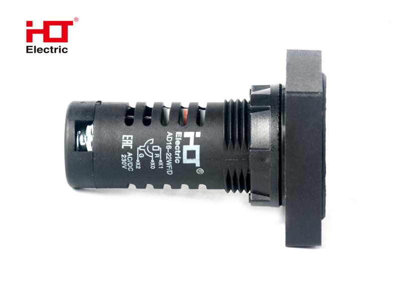 Лампа - указатель положения выключателя 230V AC/DC d22мм матрица (квадрат) IP40 Красный/Зеленый HLT