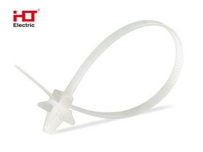 Кабельная стяжка с дюбель-пистоном 2.5х100 белый (уп./100 шт) HLT
