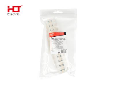 Зажим винтовой ЗВИ-20 полипропилен 1.5-6мм2 12пар 100°С белый (уп/1 шт.) HLT