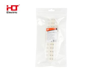 Зажим винтовой ЗВИ-30 полипропилен 1.5-10мм2 12пар 100°С белый (уп/1 шт.) HLT