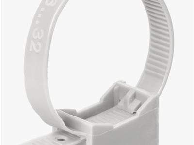 Крепеж ремешковый 7,6х165 с площадкой белый (уп./100 шт) HLT