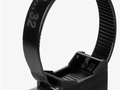 Крепеж ремешковый 7,6х285 черный (уп./50 шт) HLT