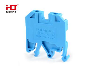 Зажим наборный JXB-4мм² (JXB35А) синий HLT