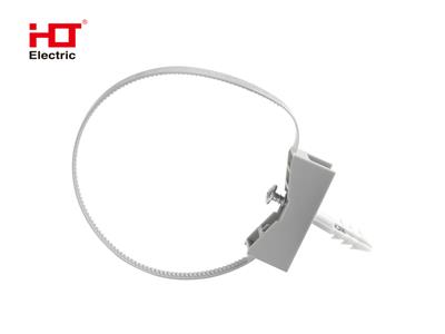 Крепеж ремешковый 7,6х165 с площадкой белый (уп./50 шт) HLT