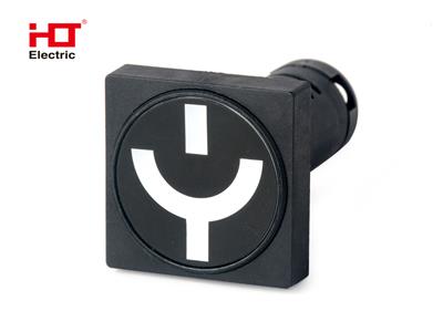 Лампа - указатель положения выключателя 24V AC/DC d22мм матрица (квадрат) IP40 Красный/Зеленый HLT