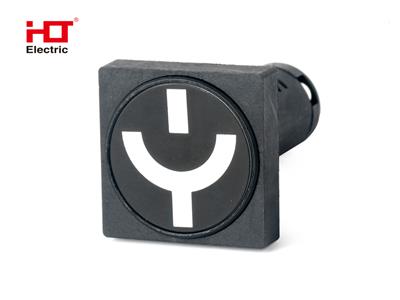 Лампа - указатель положения выключателя 230V AC/DC d22мм матрица (квадрат) IP40 Красный/Зеленый HLT